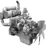 قطعات موتوری بیل مکانیکی کوماتسو